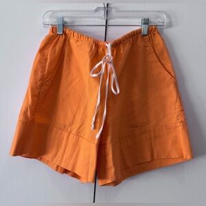 FP Movement by Free People - Orange Linen drawstring Shorts - XS